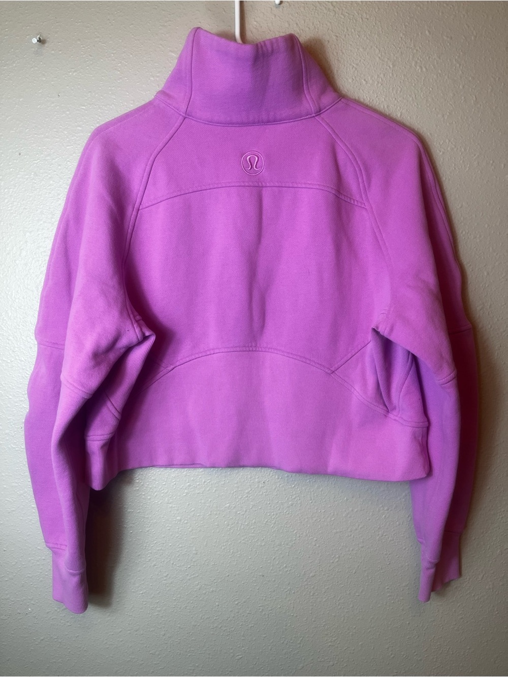 Lululemon Scuba Oversized Funnel Neck Half Zip in Velvet Dust Size XS/S - Picture 7 of 8